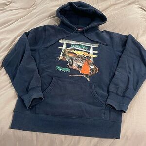 Supreme “Shaolin Temple" Hoodie Sweatshirt - Men | Color: Blue | Size: M (SS16)